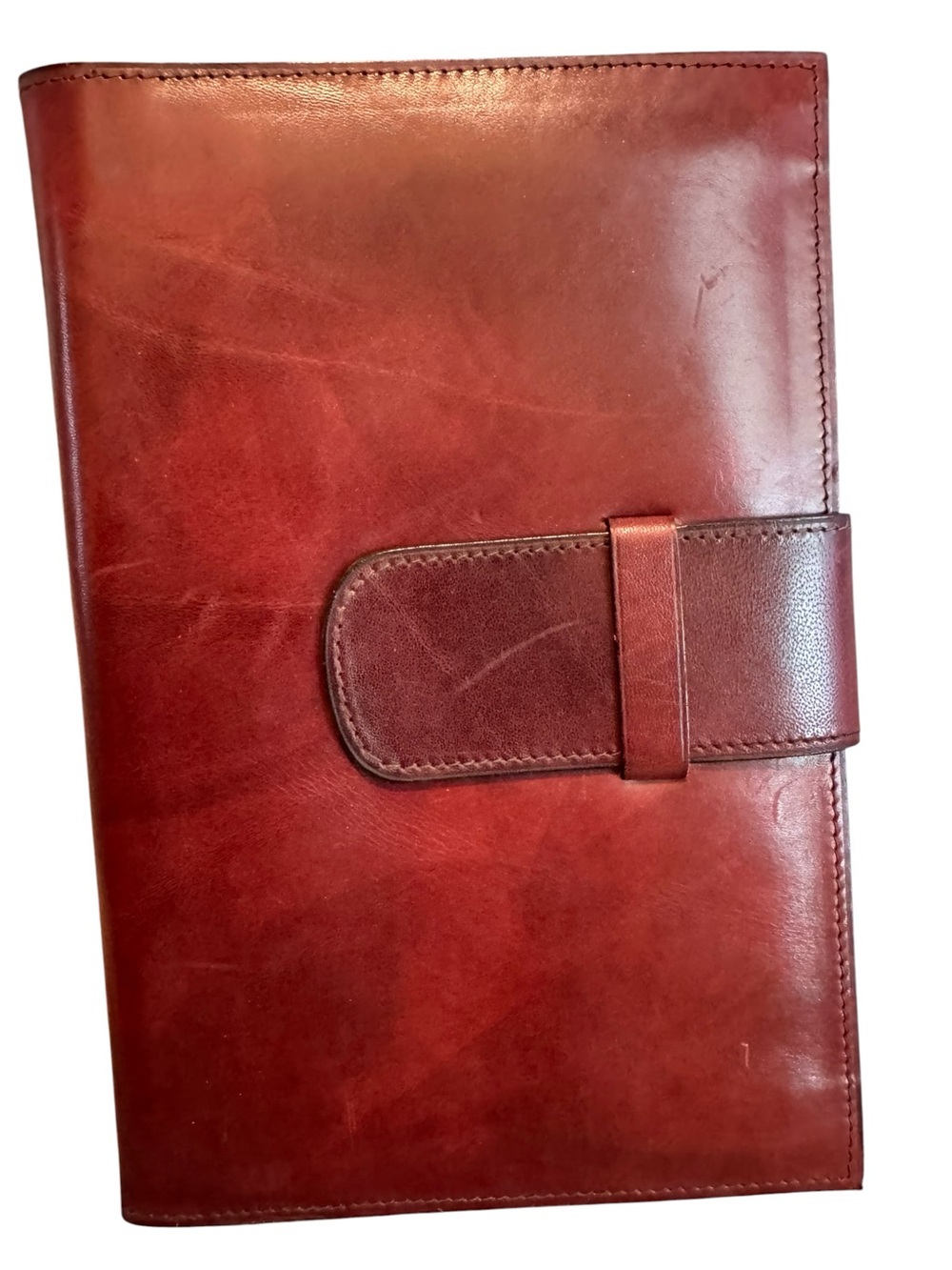 VTG Fiat Italian Leather Documents Wallet Travel Organizer Car Case Passaporto